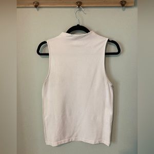 Athleta Mock-Neck White Tank, size medium